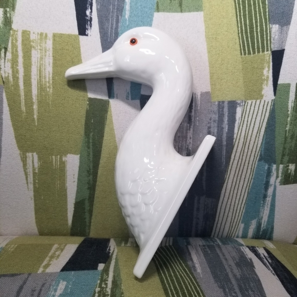 Vtg 1979 Japan Domain Ceramic Goose Wall Hook Farmhouse Apron Holder Cottage Cor - Picture 4 of 14